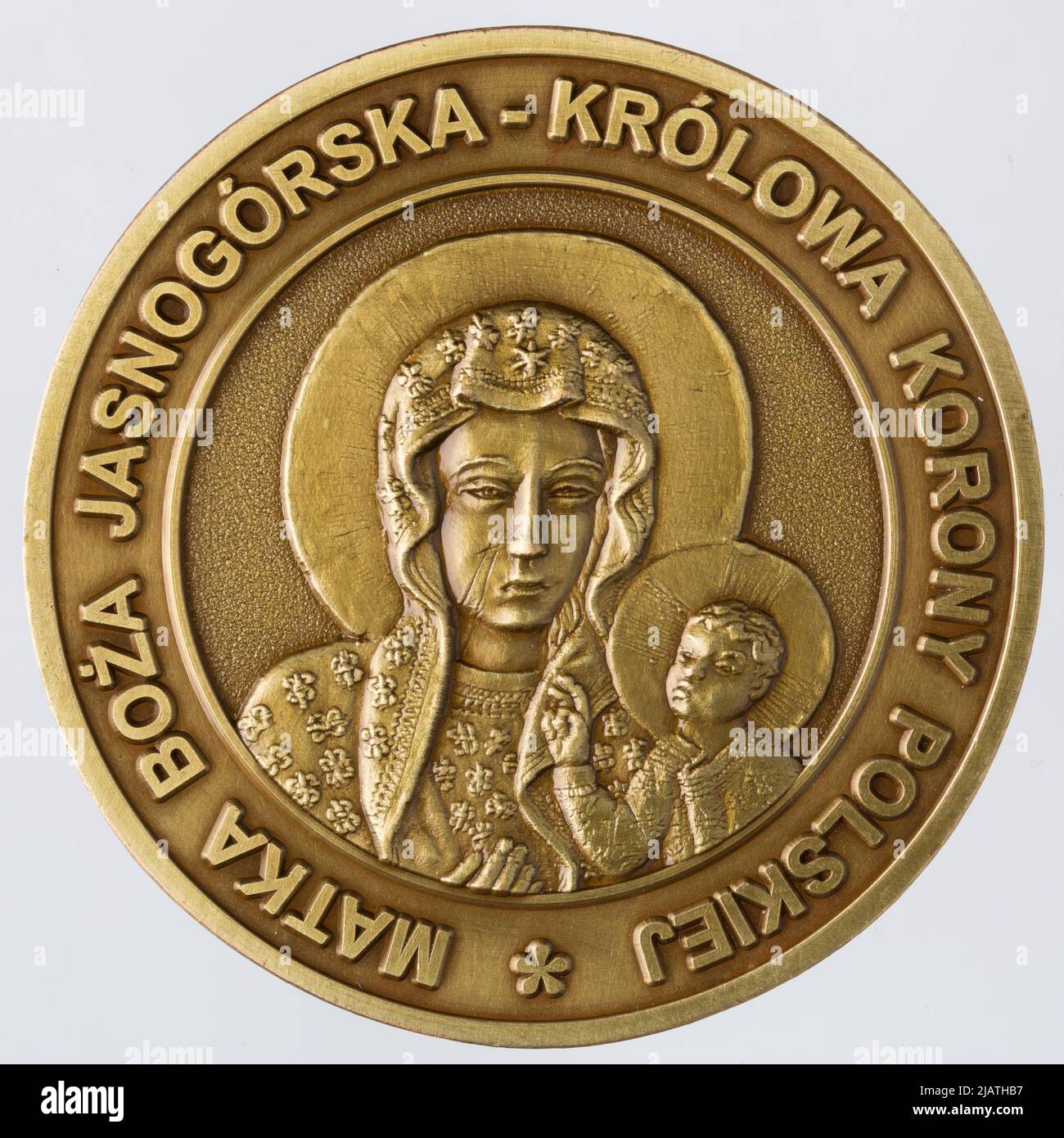 Medal issued on the occasion of the 300th anniversary of the coronation of the image of Our Lady of Częstochowa Sorcek, Marek, Kulej Foundry Export Import Stock Photo