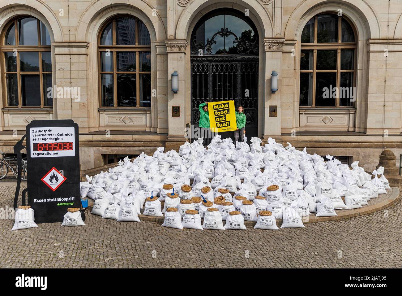 Biofuel protest food hi-res stock photography and images - Alamy