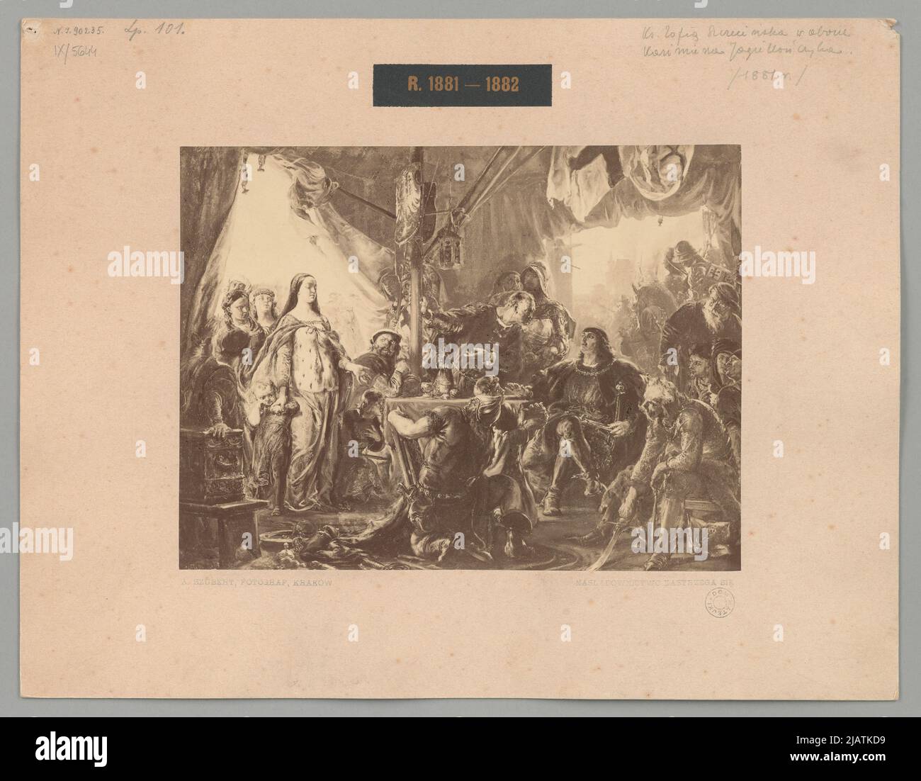 Photograph of Jan Matejko's painting Duchess Sophia of Pomerania in the