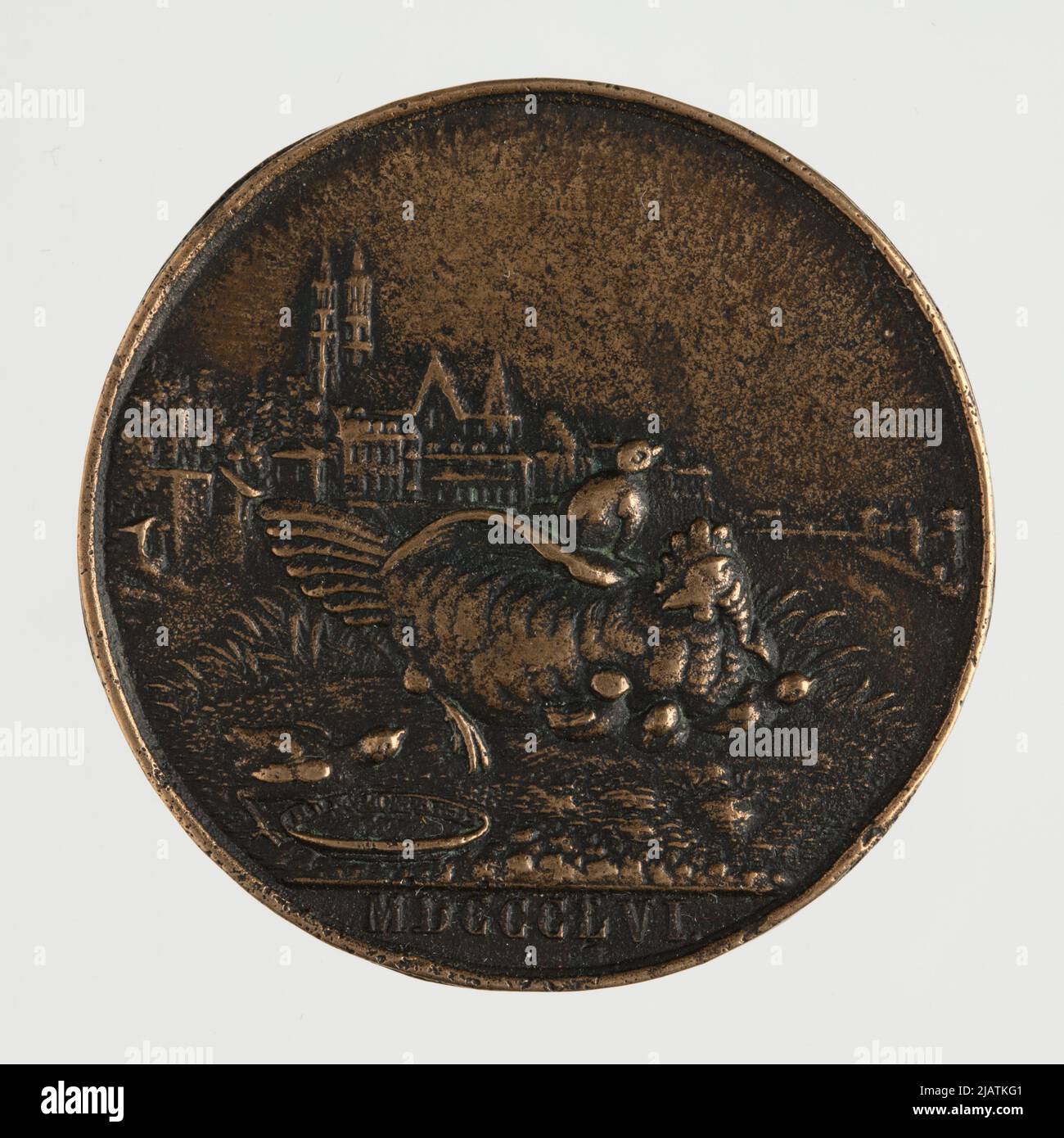 Medal issued on the occasion of the 500th anniversary of the Earthquake in Basel Stock Photo