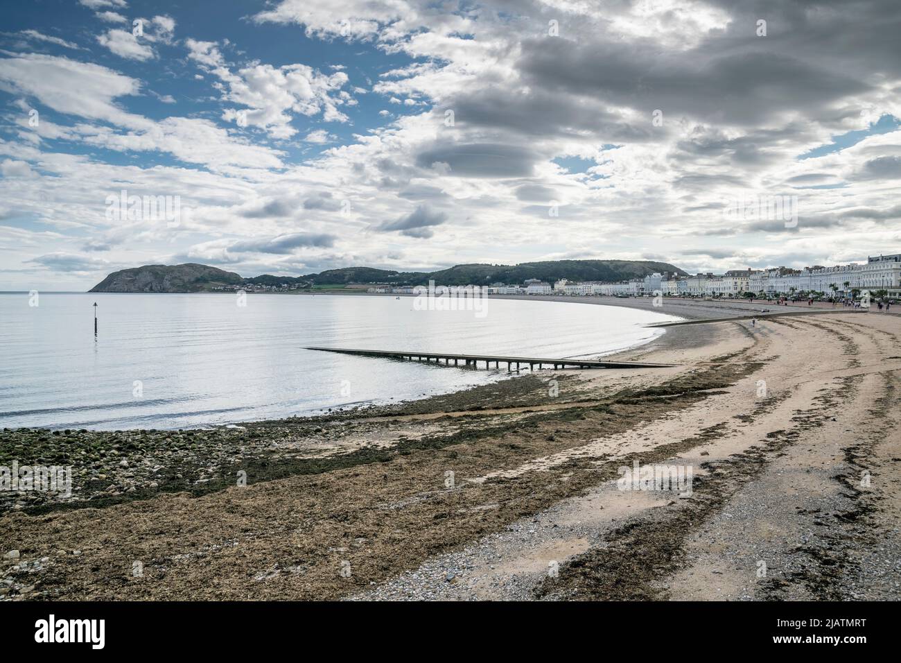 Llandudno beach on the North Wales coast looking back towards the