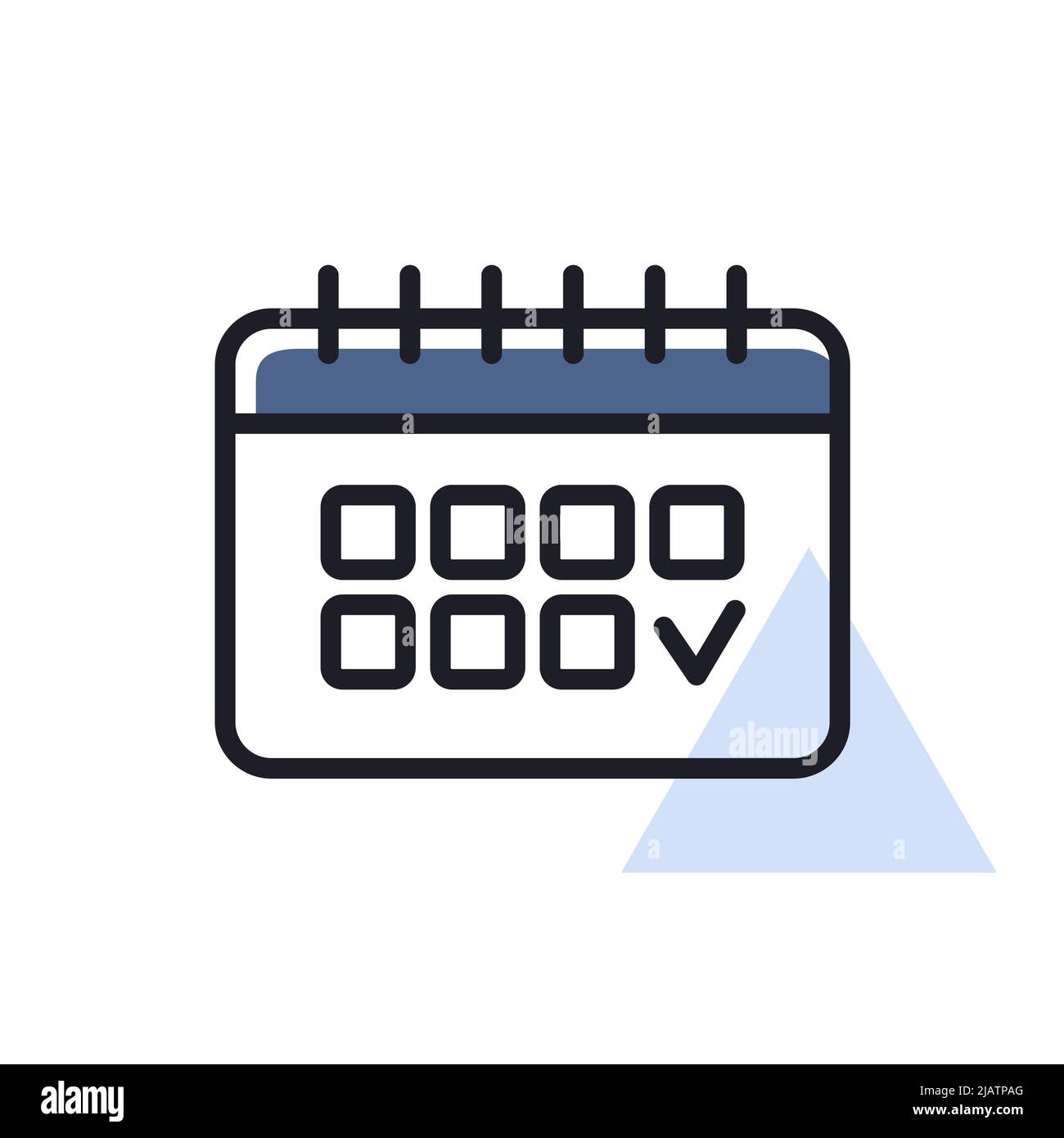 Calendar outline icon. Workspace sign. Graph symbol for your web site ...