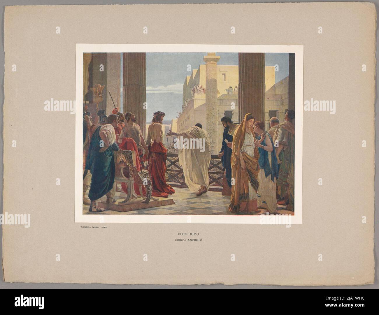 Bliżej Kultury Danesi Editore, via Bagni Roma, Ciseri, Antonio (1821 1891) Stock Photo