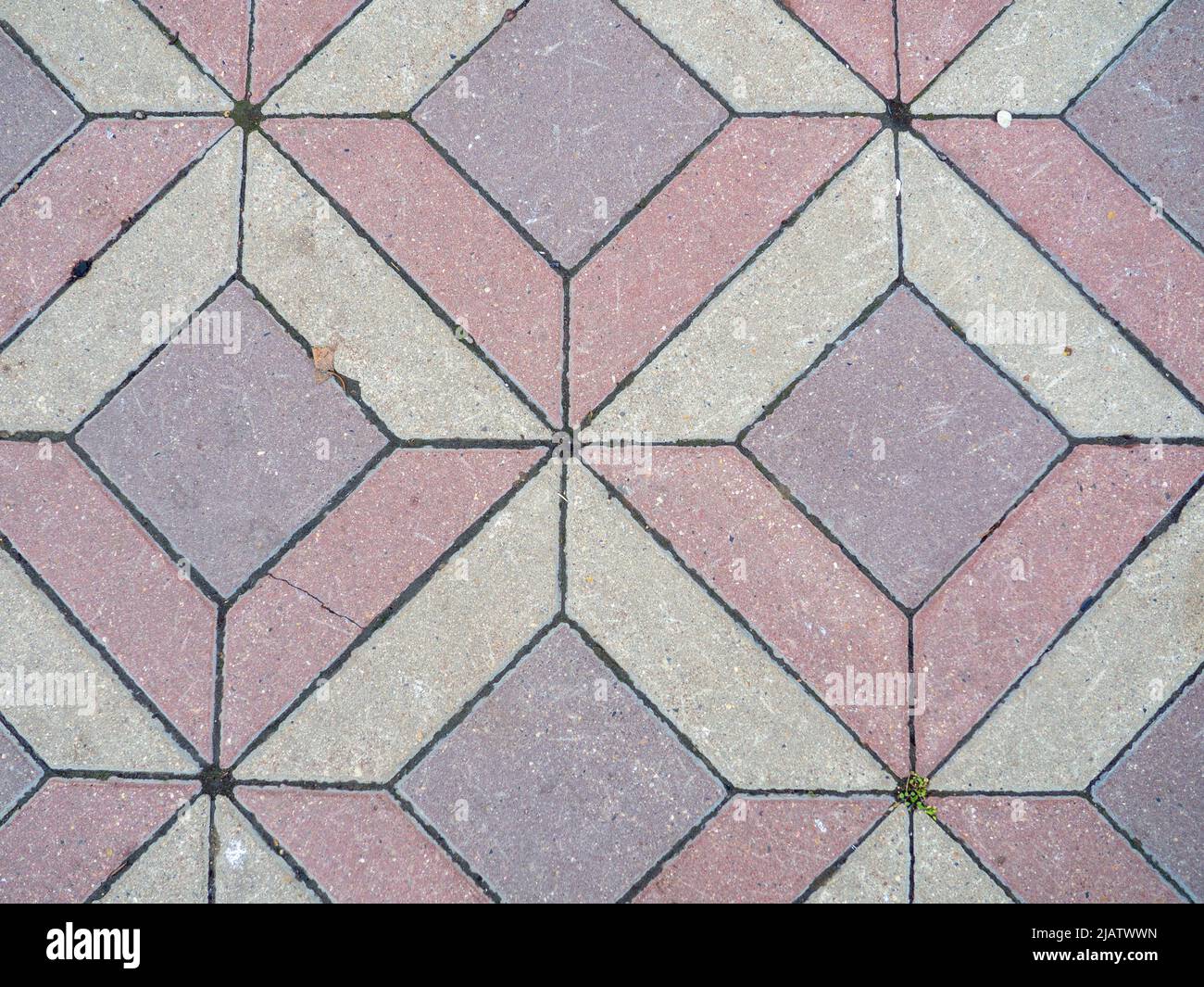 Stone tiles texture. Street masonry. Pavement tile pattern Stock Photo