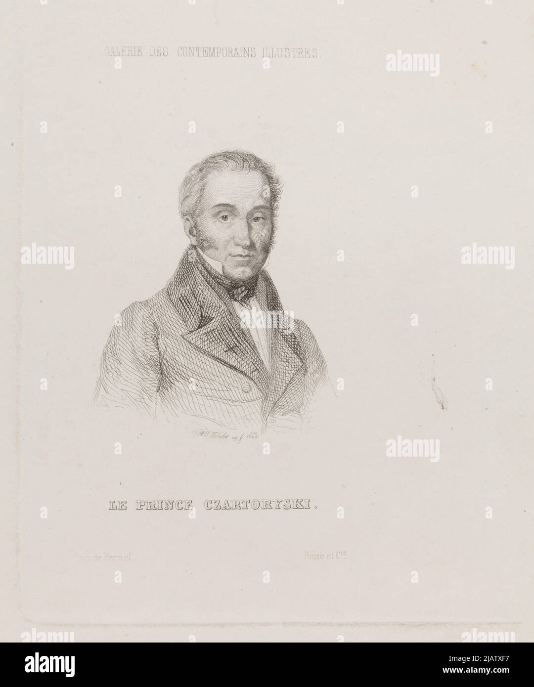 Le Prince Czartoryski (Adam Jerzy Czartoryski) Torlet (Fl. CA 1843