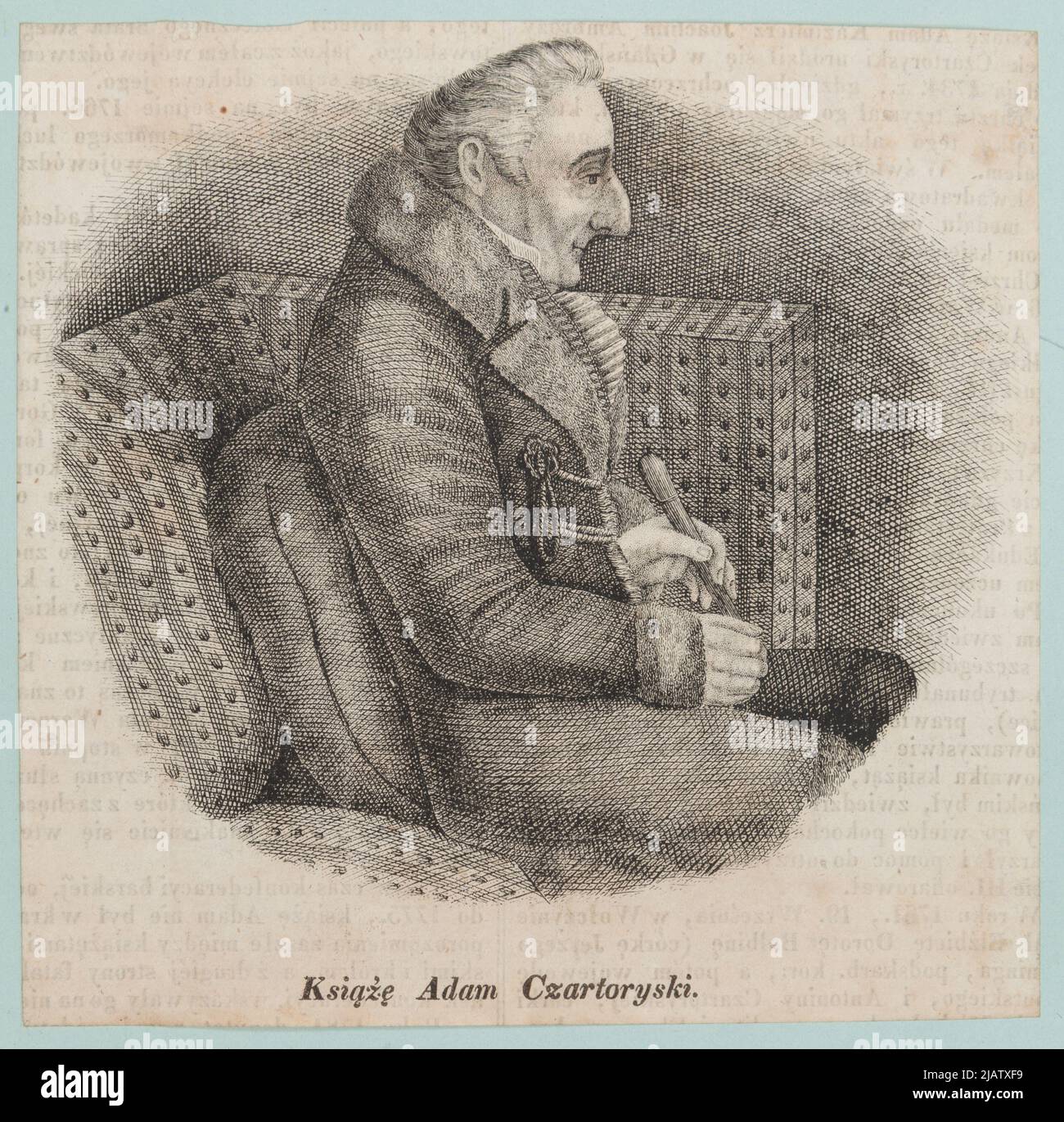 Adam Kazimierz Czartoryski unknown, Tepplar, Antoni (1804 post 1839) Stock Photo