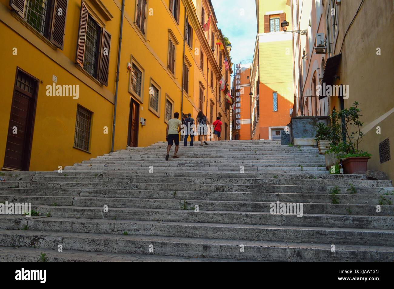 stairway in rome Stock Photo