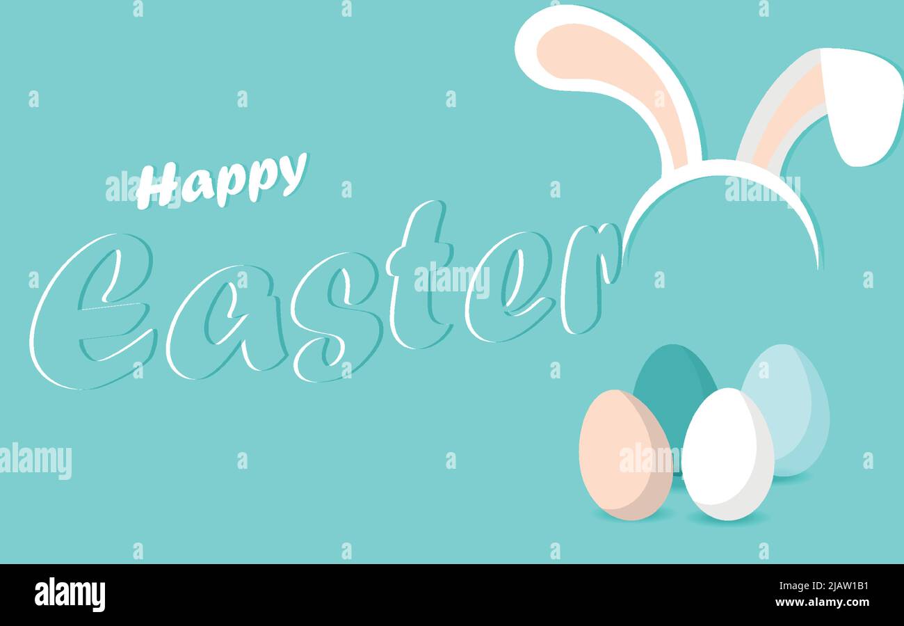 Happy Easter.Sunday greeting card, postcard, invitation, poster, banner. Stock Vector