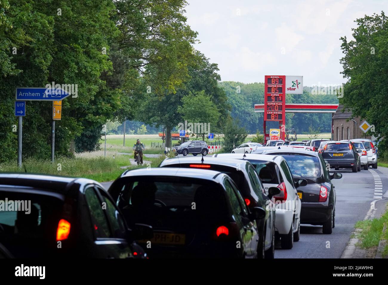 ELTEN, GERMANY JUNE 1 Because of a tax deduction fuel prices in