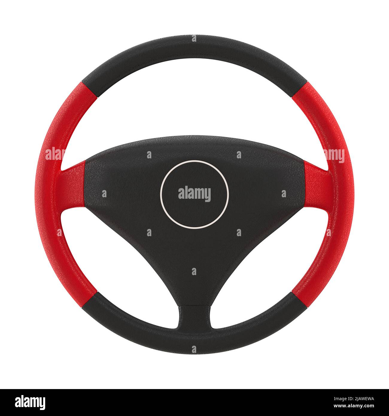 Steering wheel on white background. Isolated 3D illustration Stock ...