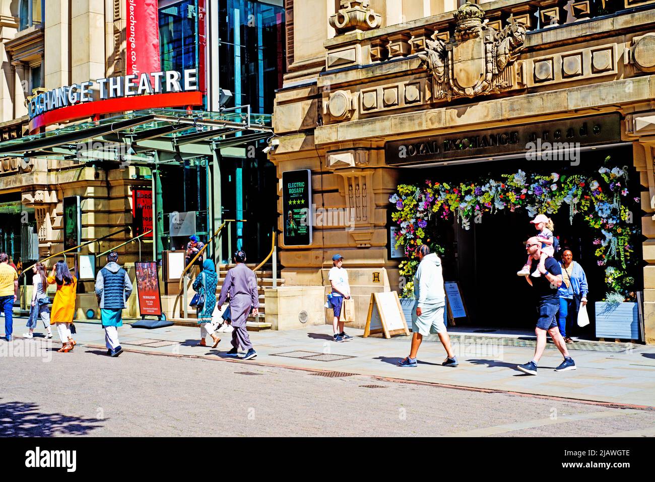Royal Exchange Theatre, St Annes Square, Manchester, England Stock Photo