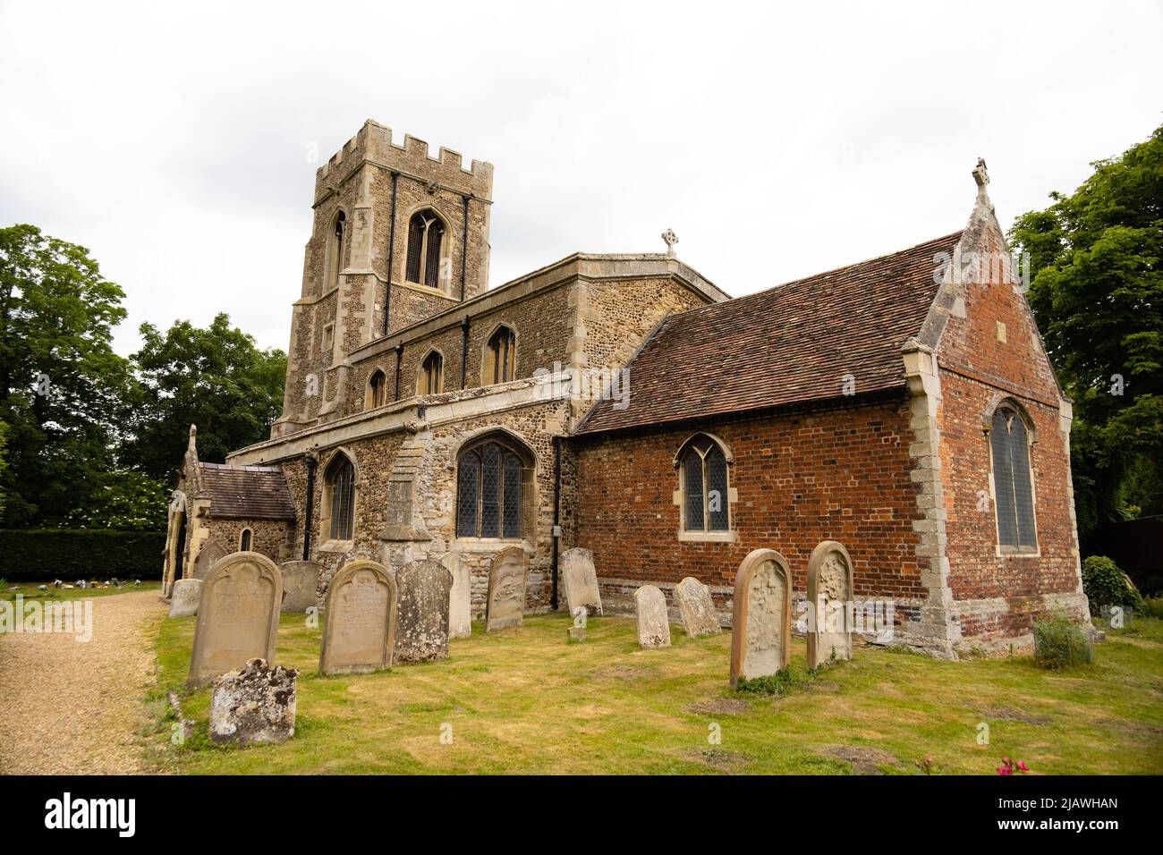 All Saints parish church, Offord Cluny, Cambridgeshire, England Stock ...