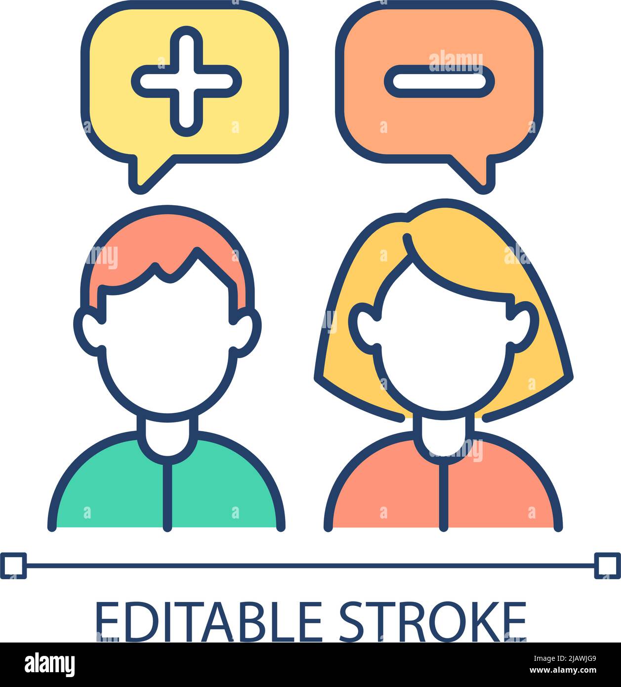 Difference speech Cut Out Stock Images & Pictures - Alamy