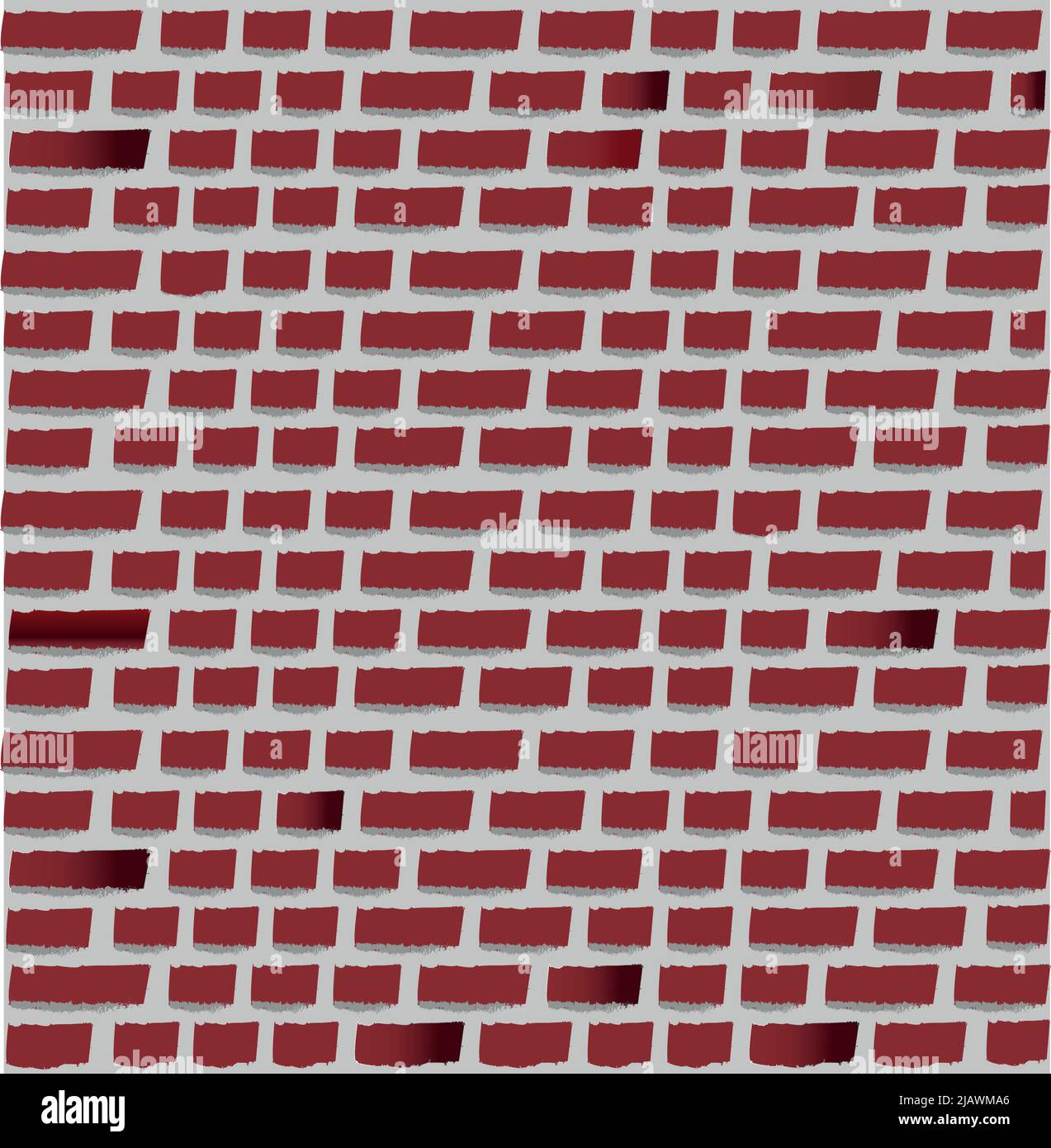 brick wall texture or background in editable vector Stock Vector