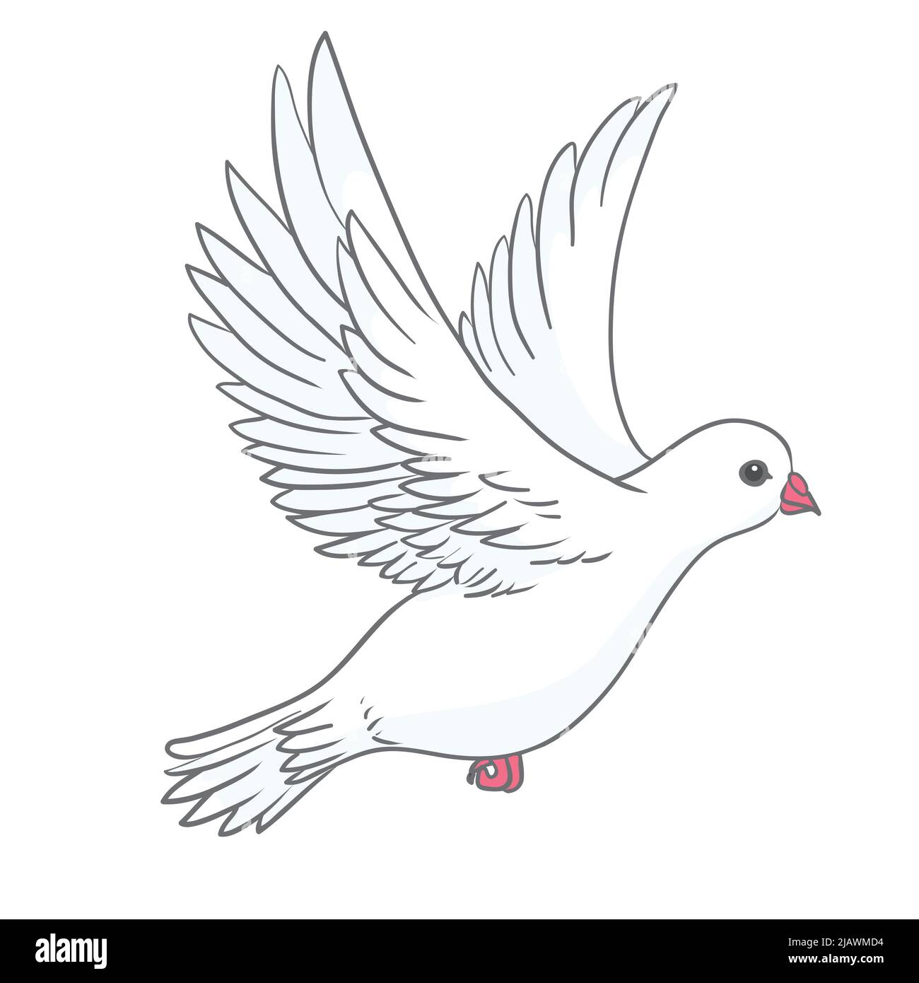 Голубь рисунок