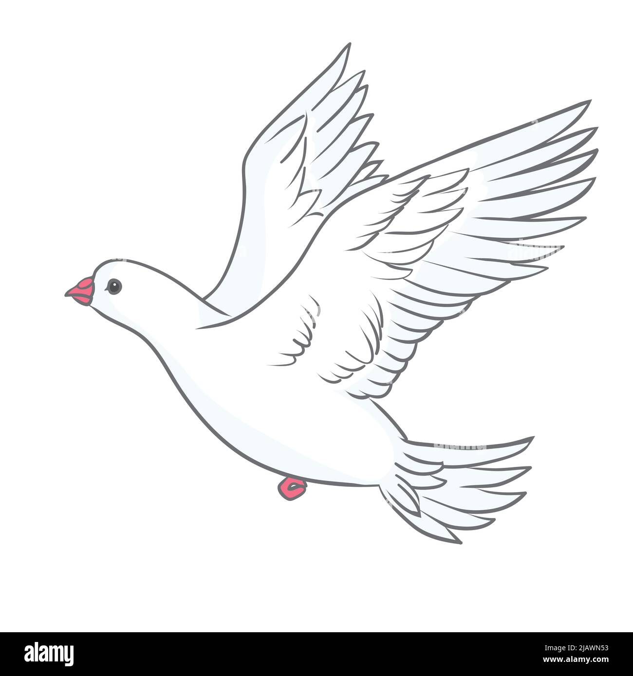 Голубь рисунок