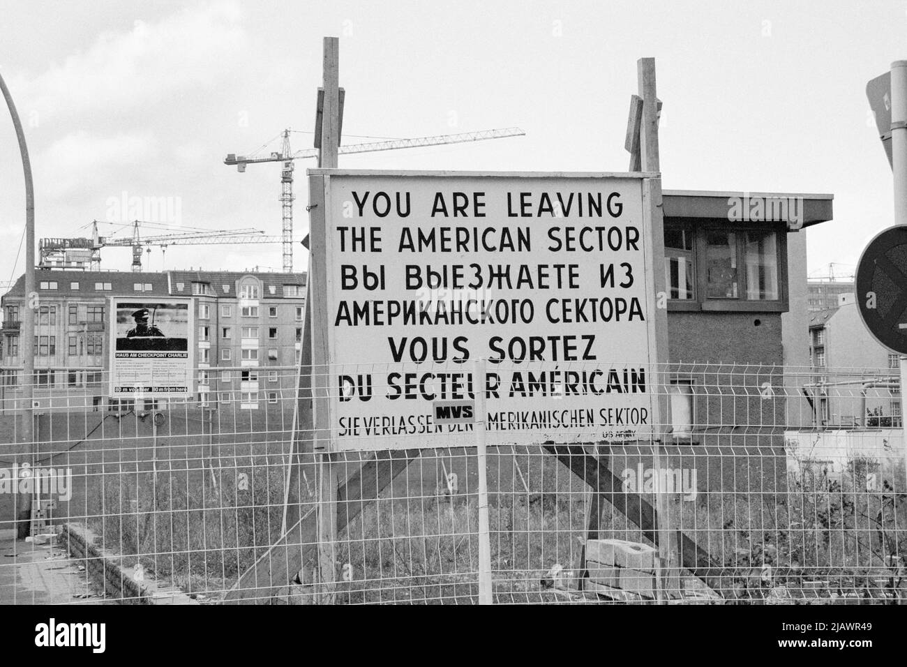 Checkpoint Charlie in 1995 Stock Photo Alamy
