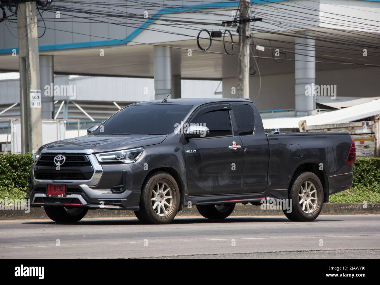 Chiangmai, Thailand April 21 2022 Private Pickup Truck Car Toyota