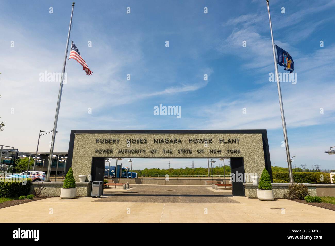 New York Power Authority Niagara Power Vista Lewiston NY Stock Photo