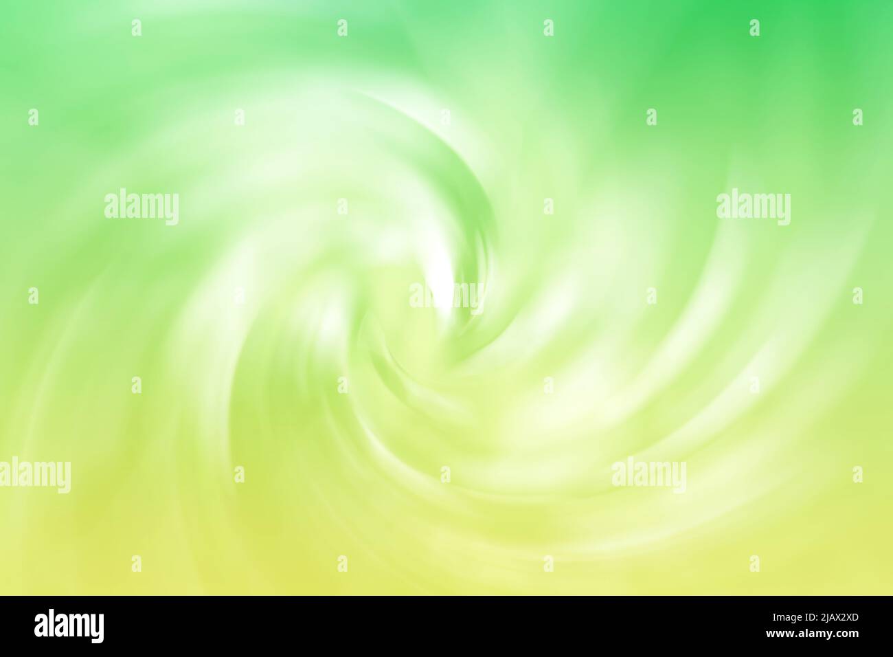 Summer green spiral vortex soft blurred abstract gradient background Stock Photo