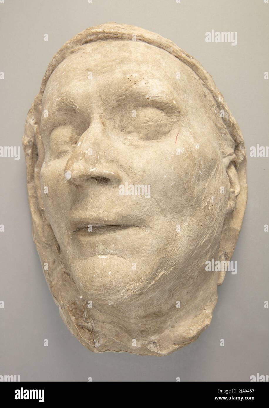 A copy of the posthumous mask of Adam Mickiewicz Stock Photo Alamy