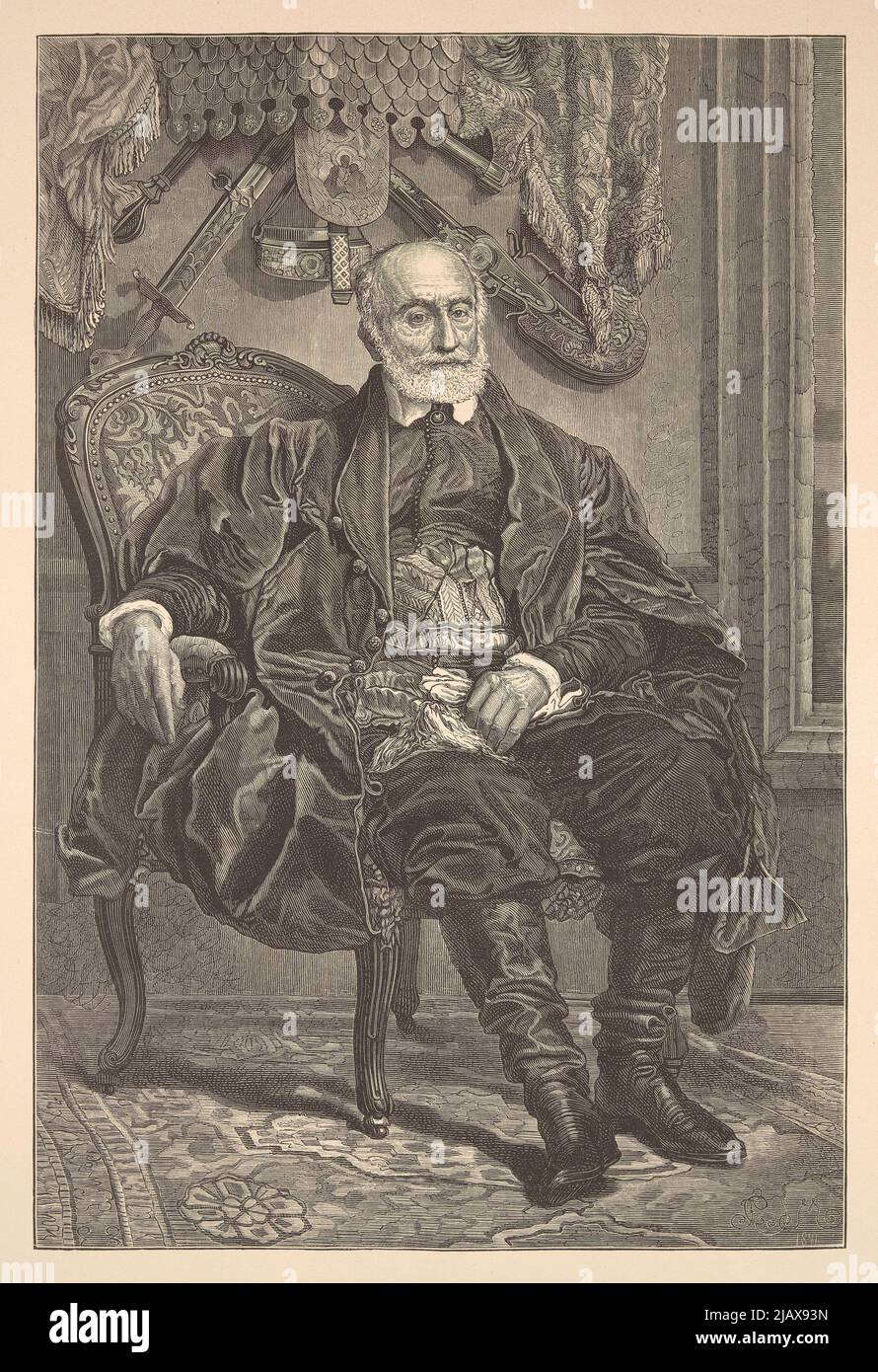 Piotr Moszyński (1800 1879) Polish patriotic activist, collector and philanthropist Matejko, Jan (1838 1893), Warsaw woodcut, Lewental, Salomon (Franciszek Salezy) (1841 1902) Stock Photo