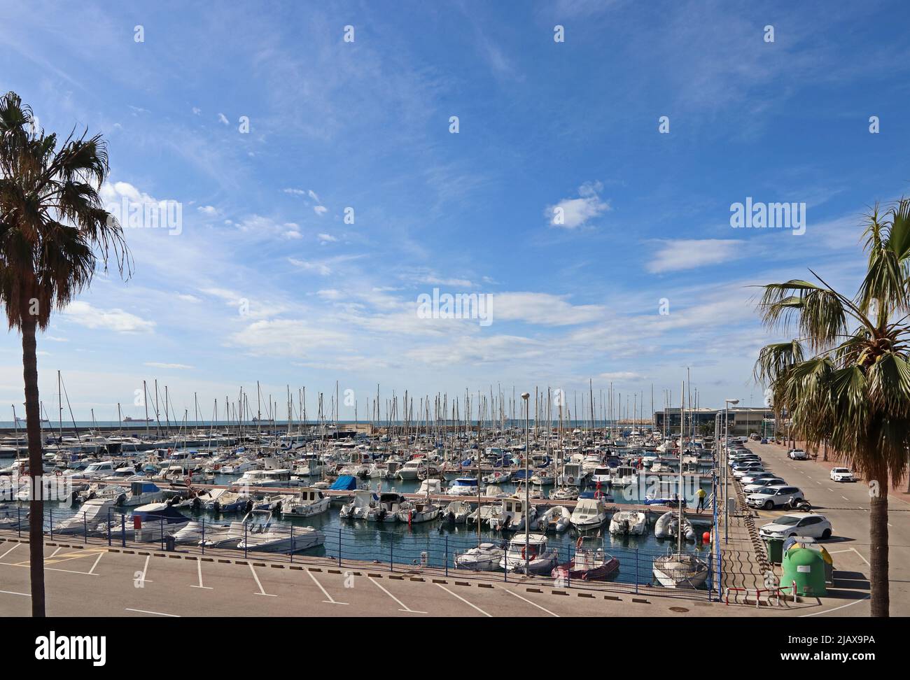 View over Port Esportiu, Tarragona, Catalonia, Spain Stock Photo