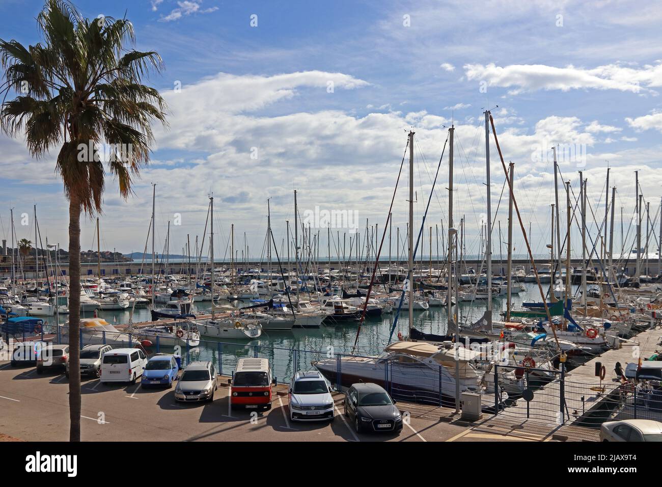 View over Port Esportiu, Tarragona, Catalonia, Spain Stock Photo