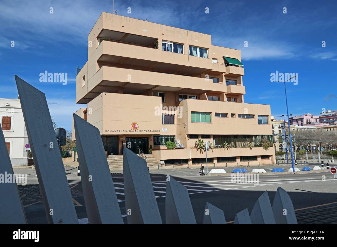 Comandacia Naval de Tarragona building, Tarragona Stock Photo