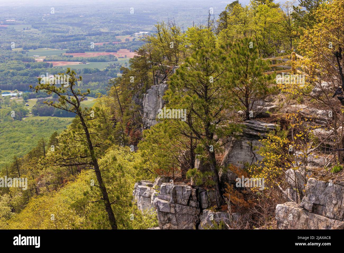 Pilot Mountains, 2421 feet above sea level, is what is left of the