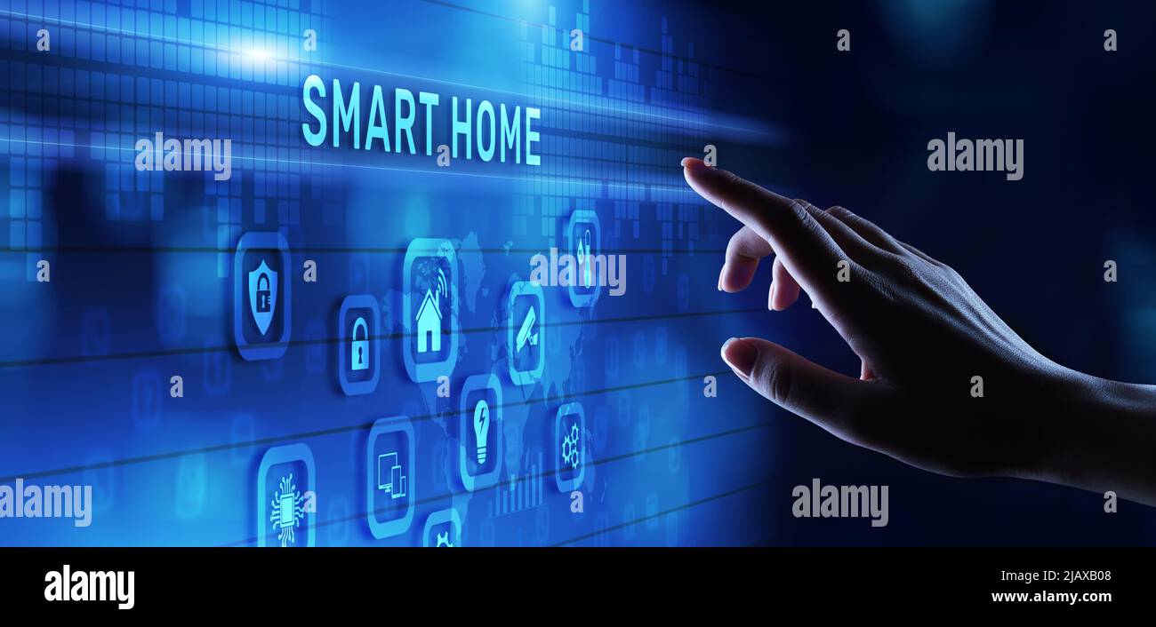 Smart home IOT Internet of things wireless automation technology ...