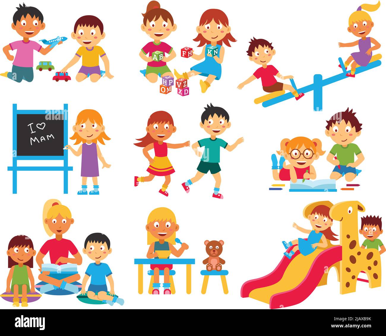 Kindergarten classroom Cut Out Stock Images & Pictures - Alamy