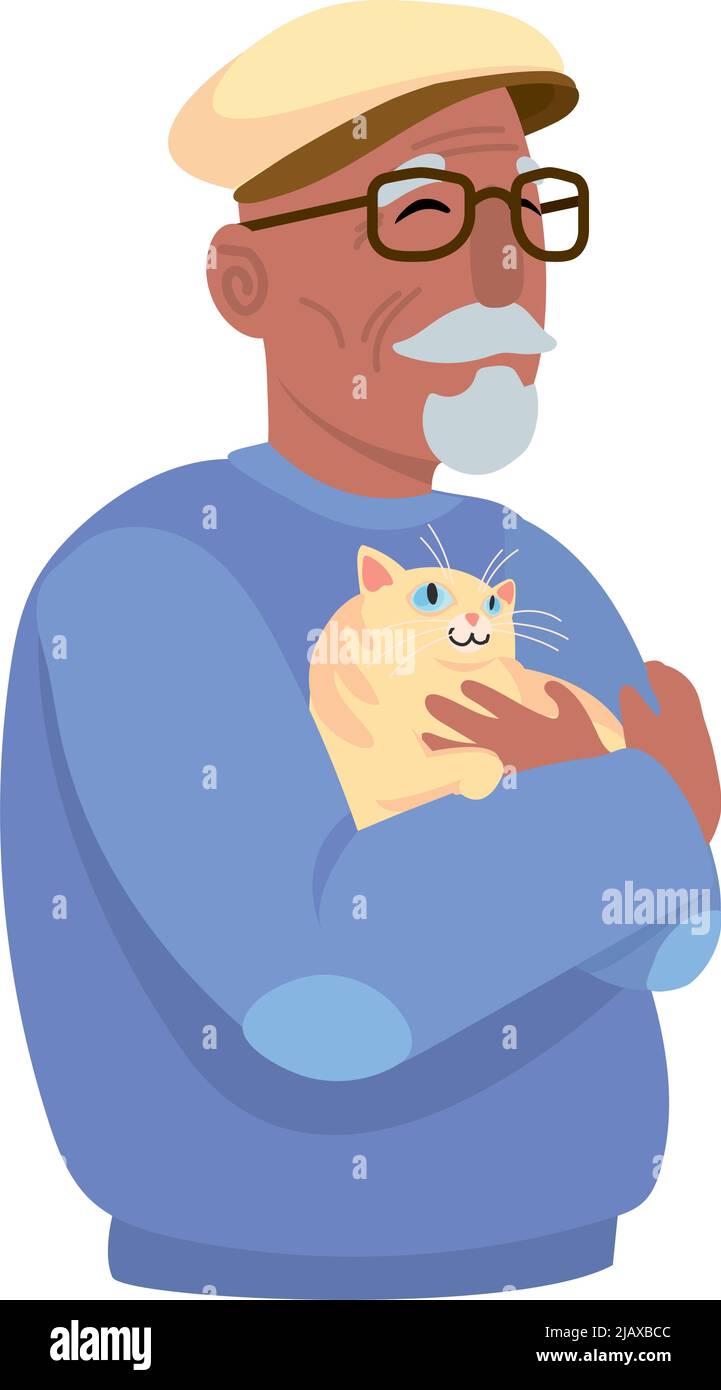 old man illustration Stock Vector Image & Art - Alamy