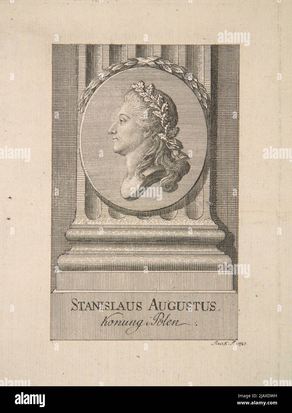 Stanislaus Augustus, Konung and Poland [Stanisław August Poniatowski] Snak (fl. Ca 1783) Stock Photo