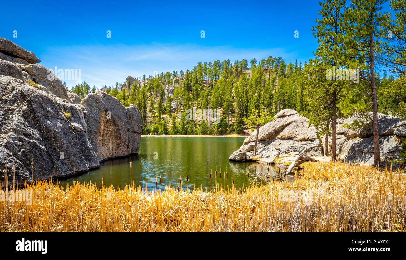 Sylvan Lake in Custer State Park in the Black Hills of South Dakota USA