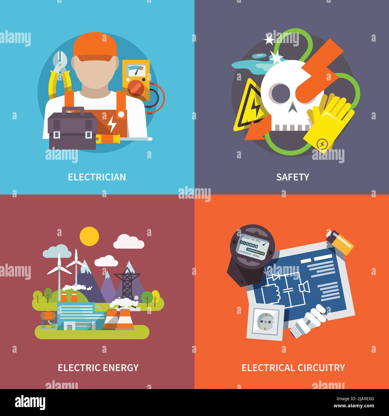electrical-safety-infographics-stock-vector-images-alamy