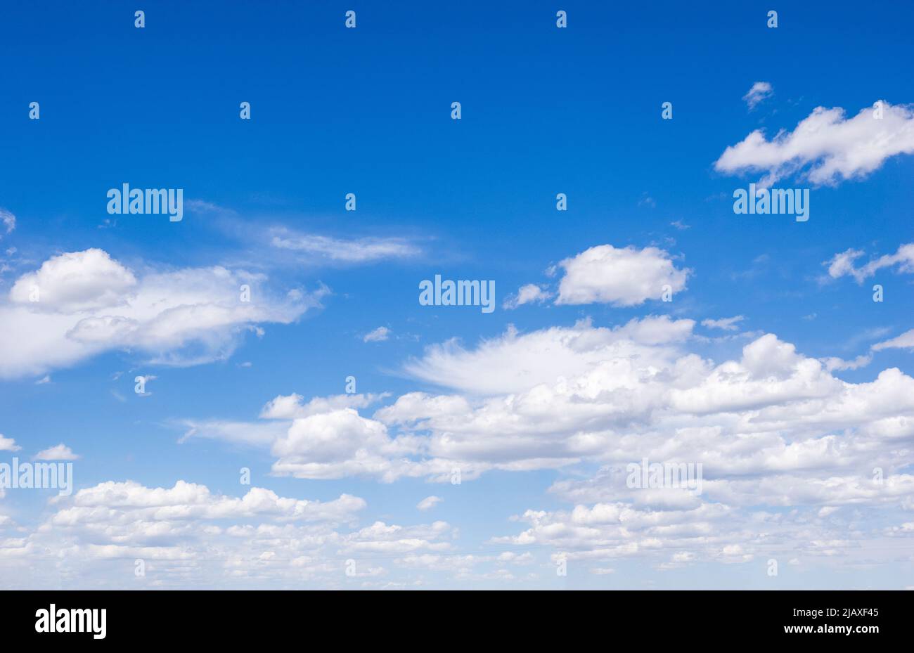 White clouds in a blue sky Stock Photo