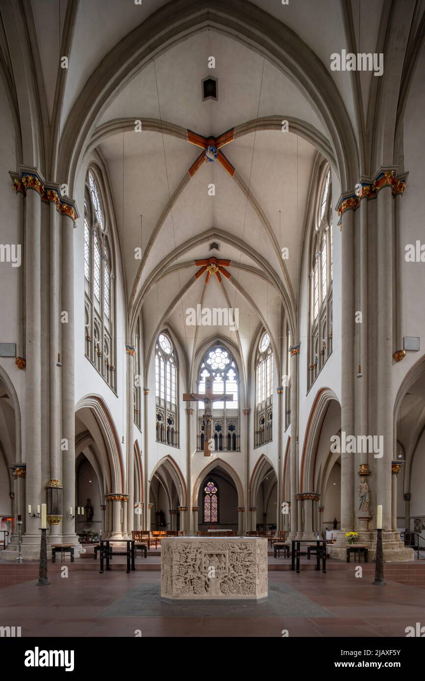 Braunschweig, Aegidienkirche, auch Liebfrauenmünster St. Aegidien, Blick nach Osten Stock Photo