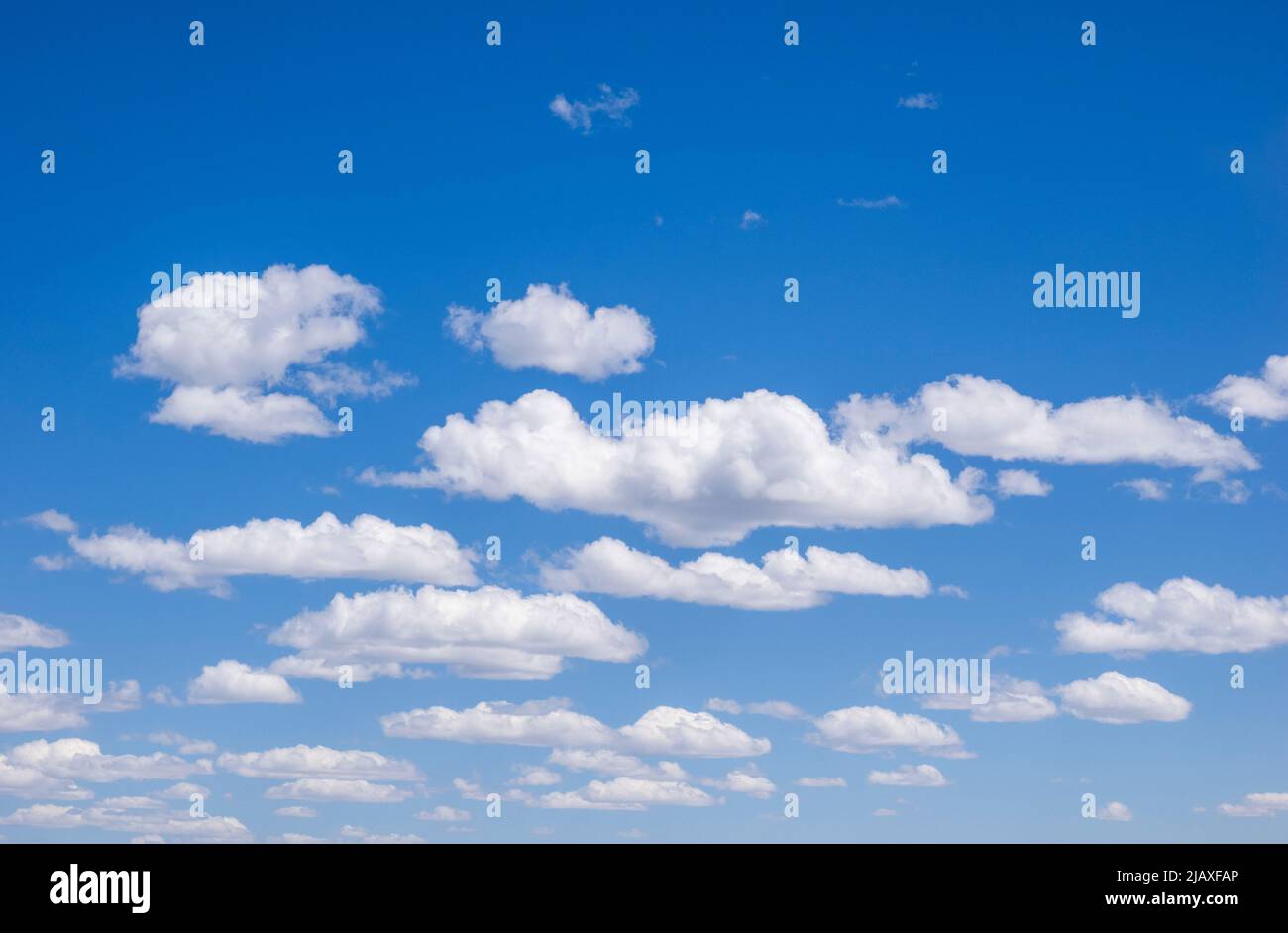 White clouds in a blue sky Stock Photo