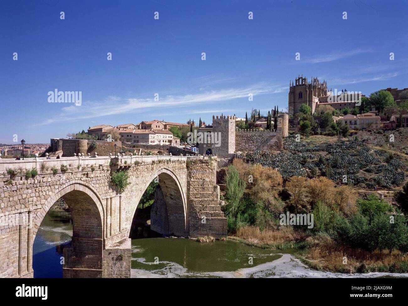 Toledo, Brücke San Martin Stock Photo