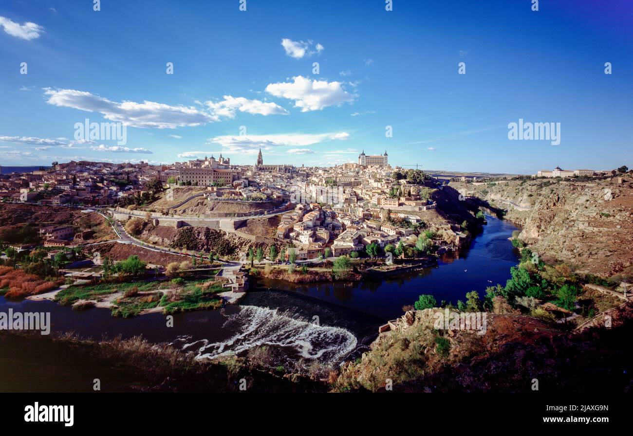 Toledo, Stadtansicht von Süden Stock Photo