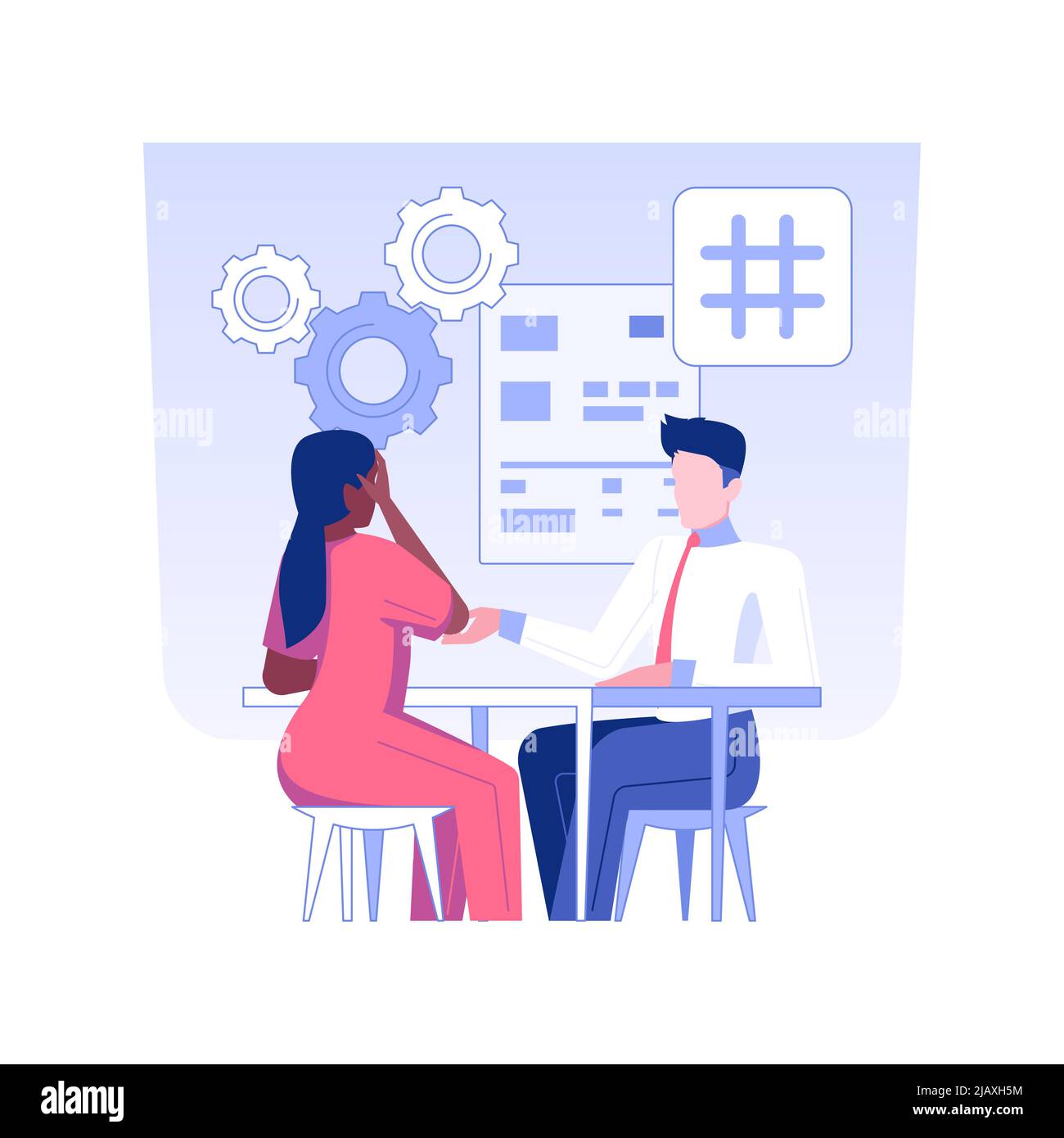 Legal aid isolated concept vector illustration. Professional lawyer