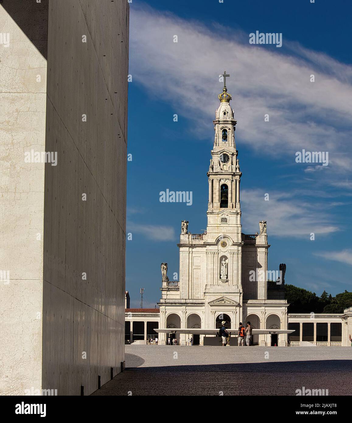 Pilgrims flocking to the famous Sanctuary of Our Lady of Fatima