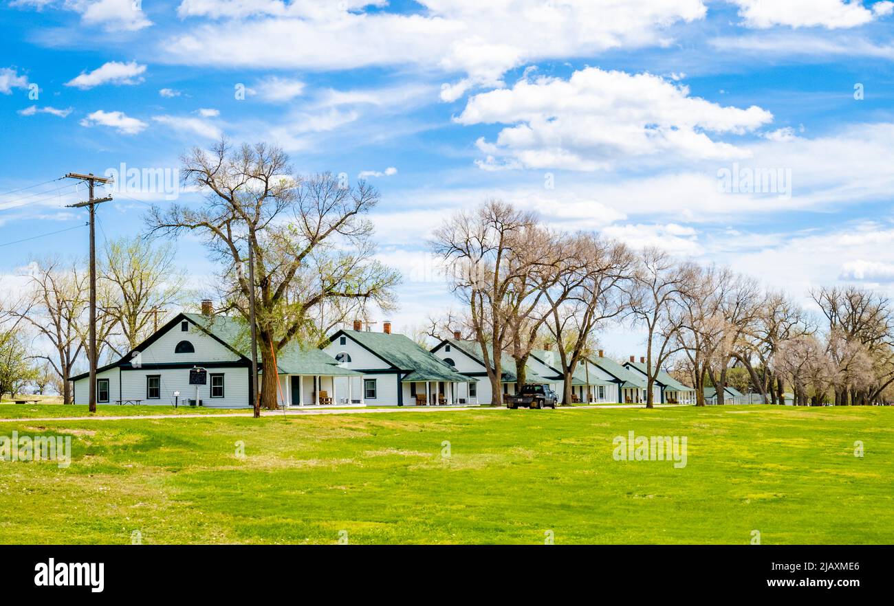 Historic Fort Robinson State Park; in Crawfrod Nebraska USA Stock Photo