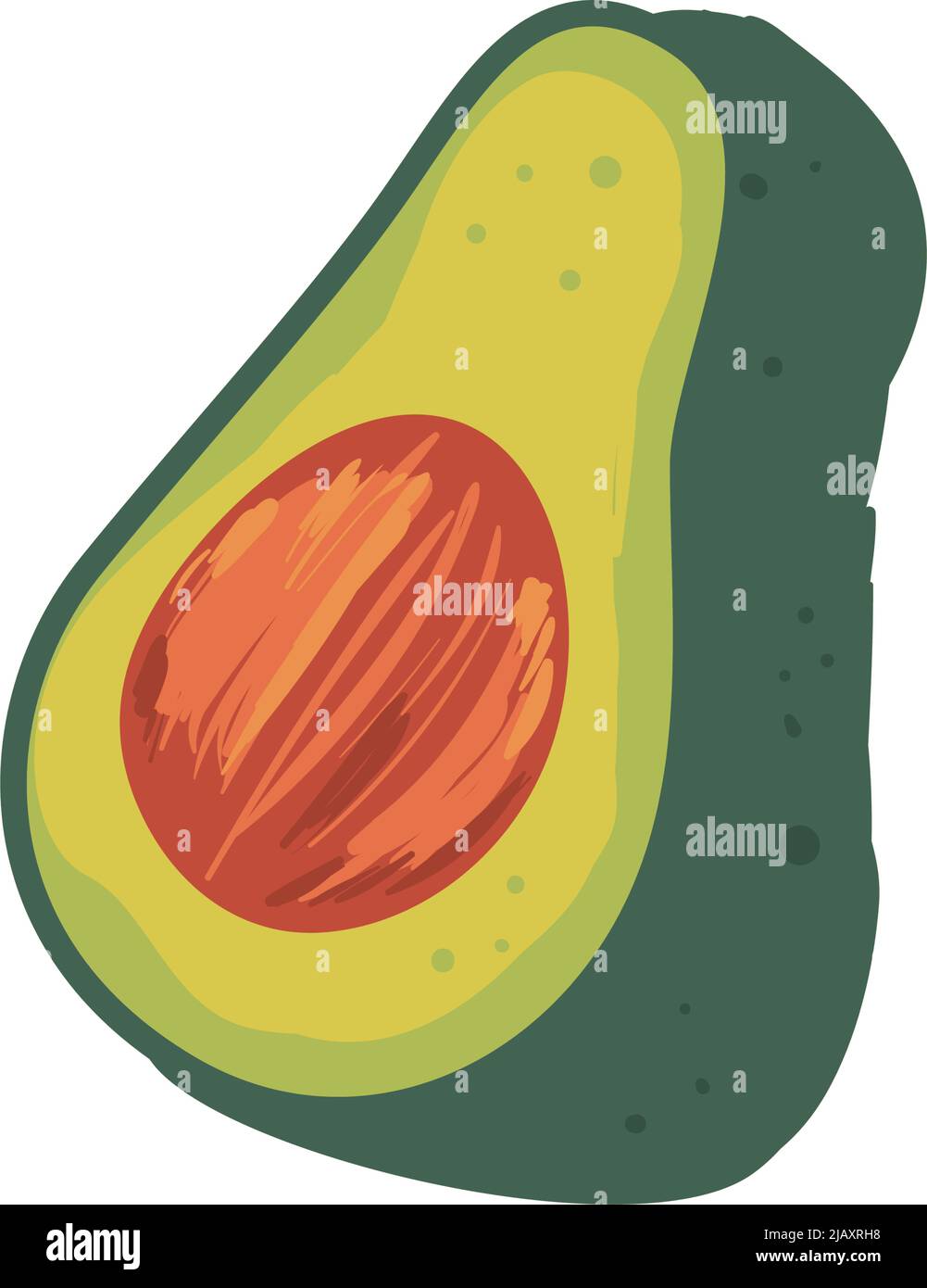 flat fresh avocado design Stock Vector Image & Art - Alamy