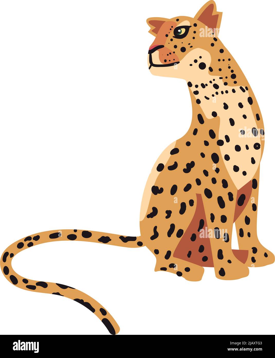baby leopard illustration Stock Vector Image & Art - Alamy