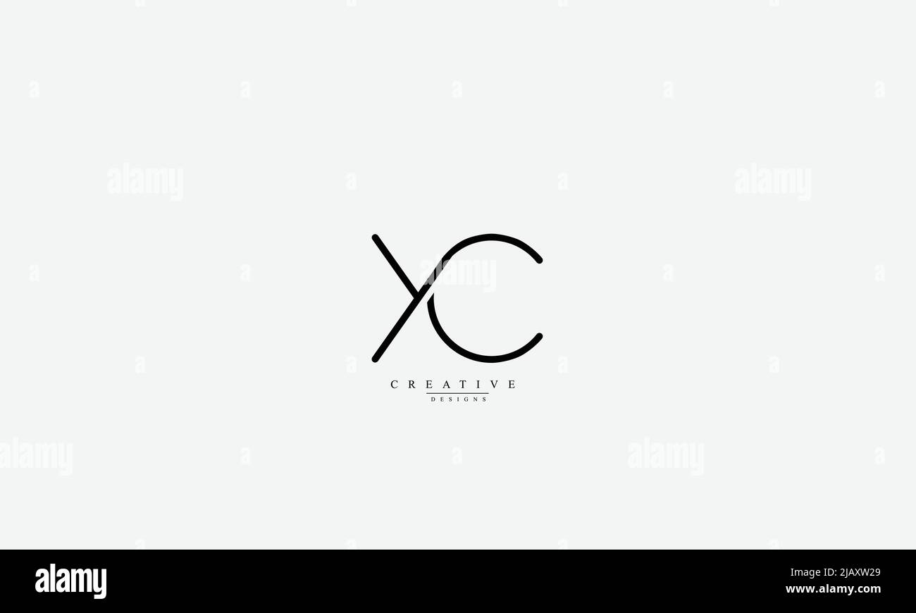 Alphabet letters Initials Monogram logo YC CY Y C Stock Vector
