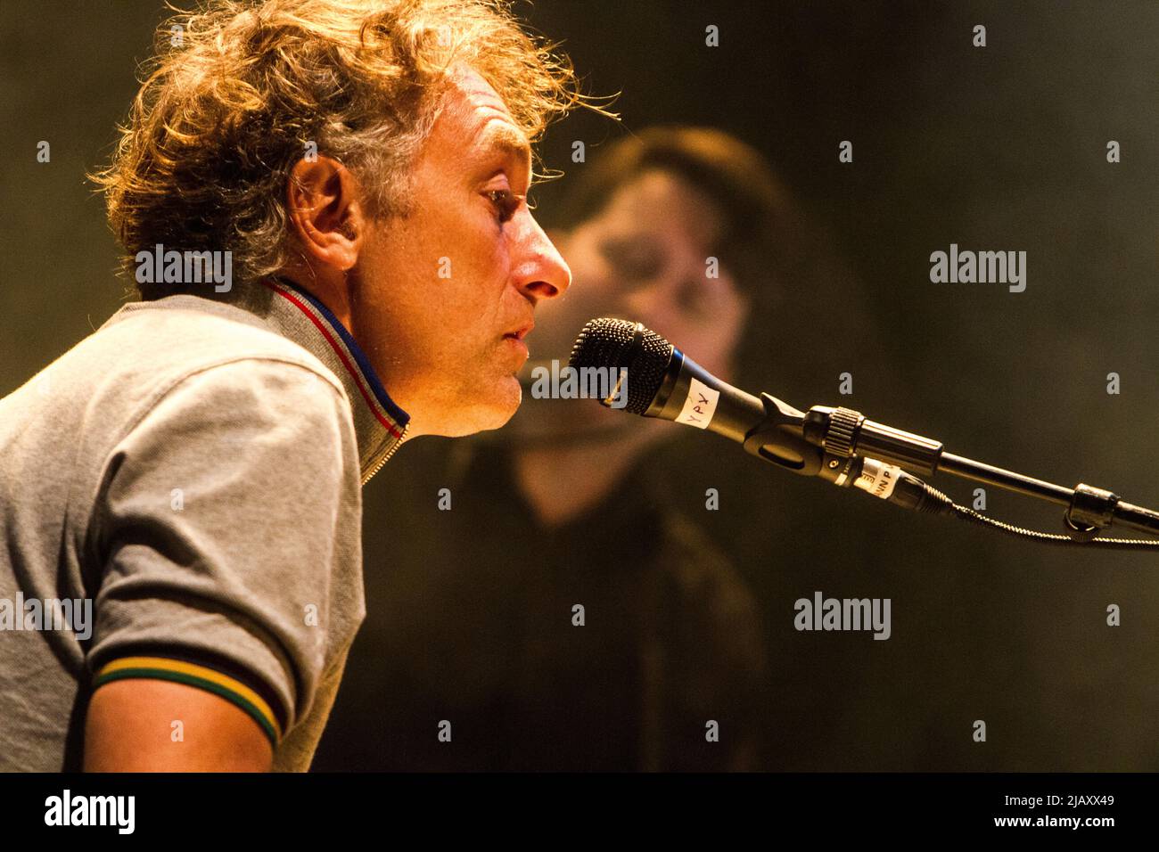 Yann Tiersen in concert in Milano on July 21 2014 Stock Photo