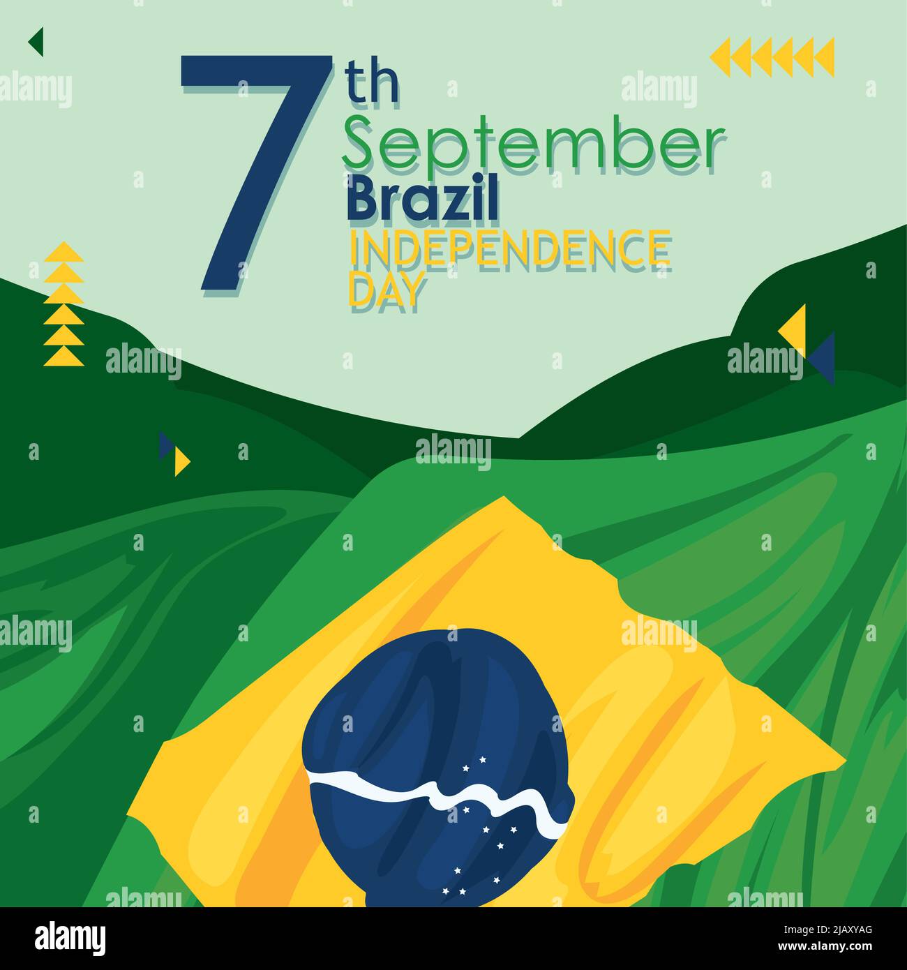 brazil independence poster Stock Vector Image & Art - Alamy