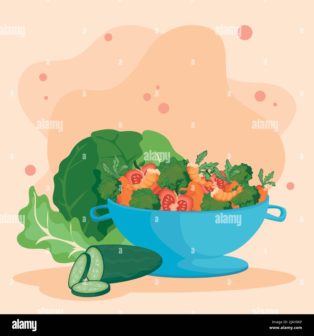 salad bowl card Stock Vector Image & Art Alamy